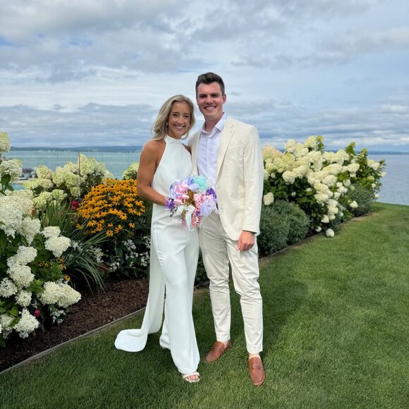 Lorrie White Jumpsuit - S/M (Nadine Merabi) - Picture 13 of 17